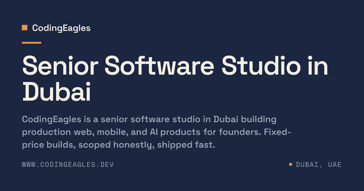 CodingEagles | Senior Software Studio in Dubai